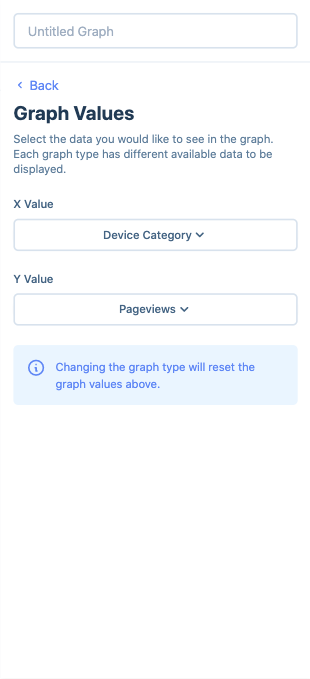 Create a custom report, values